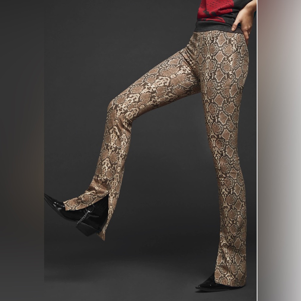 Anine Bing Women’s Python Print Split Cuff Cigare… - image 5